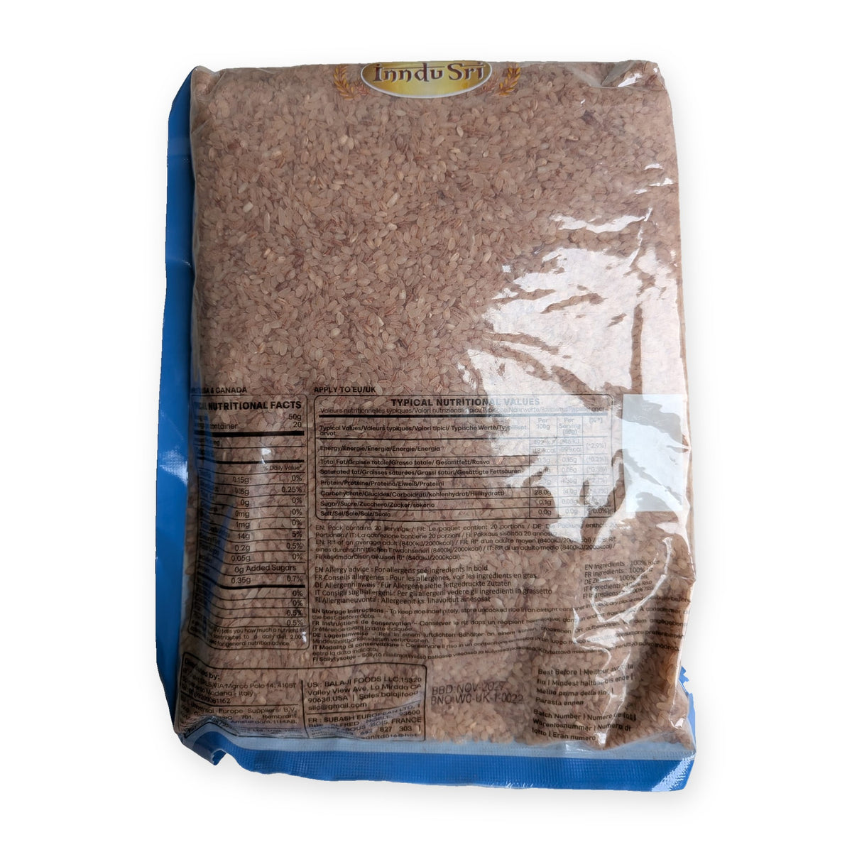 Inndu Sri Red Samba Rice 1kg