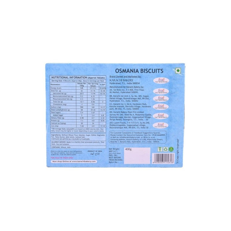 Karachi Osmania Biscuits 400g