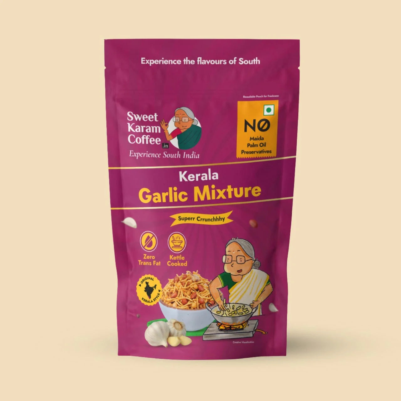 Sweet Karam Coffee's - Kerala Garlic Mixture