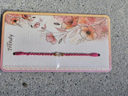 Rakhi — Trendy Pink Braided Thread with Crystal