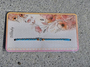 Rakhi — Trendy Teal Braided Thread with Crystal