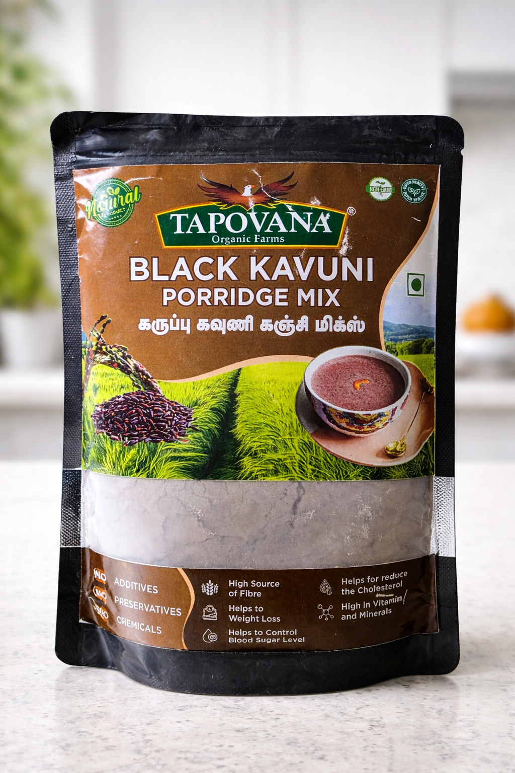 Tapovana - Karupu Kavuni Kanji Mix 250GM