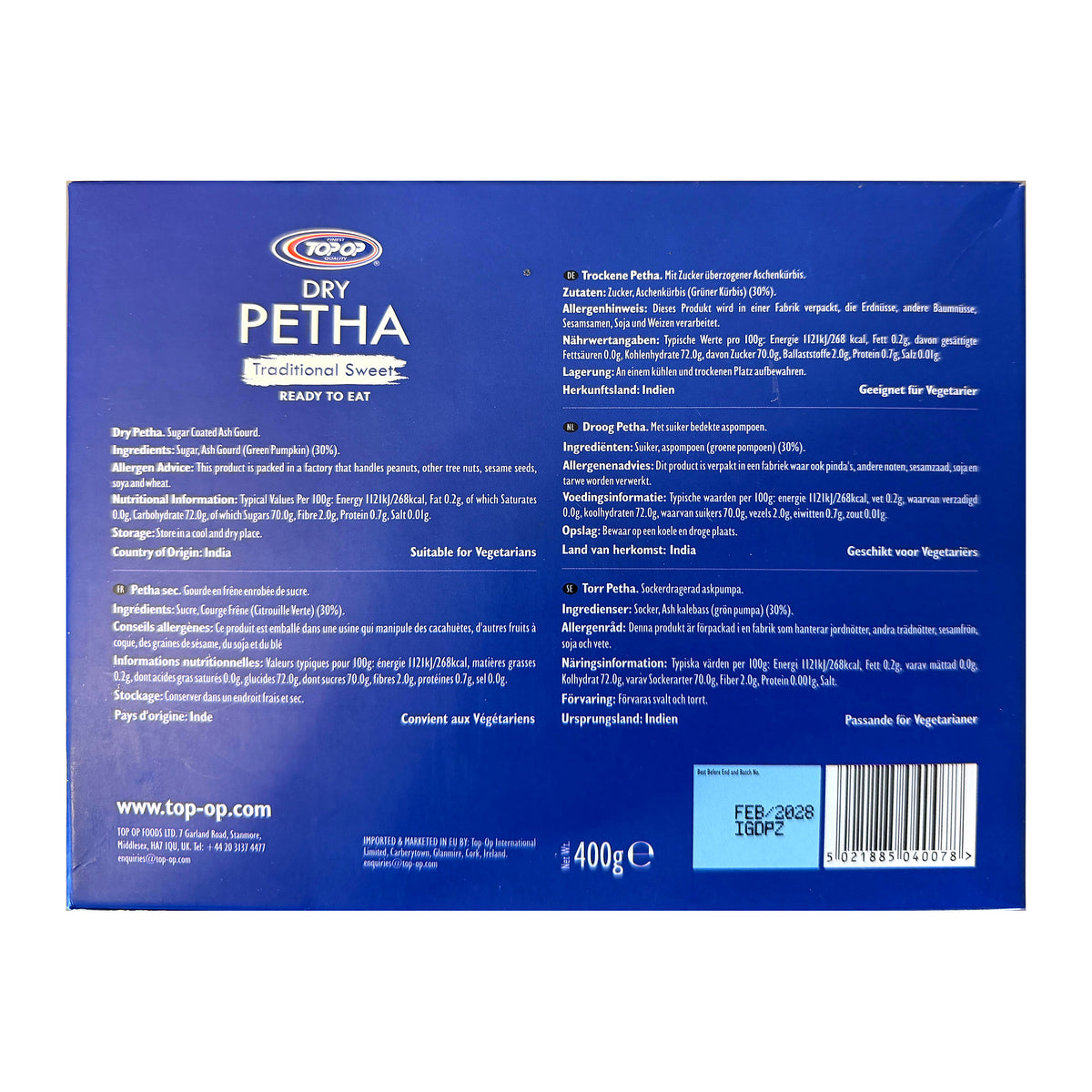 Top-Op Dry Petha 400g